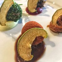 cheese balls with spreads at FED by Water in East London