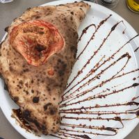 Calzone pizza! at FED by Water in East London