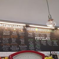 The menu at Selezione Naturale in Turin