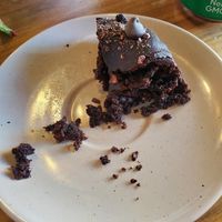 Partially devoured gf and vegan donut at The Hive in Santa Monica