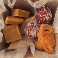 After your meal - take home Ranjit's hand-made sweets! at Ranjit's Kitchen in Glasgow