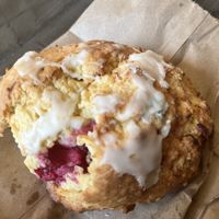 Cranberry orange gluten free scone  at Deli Lama in Bracebridge