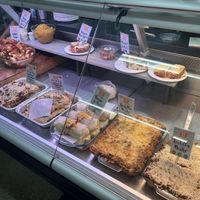 Good selection of vegan and vegan gluten free prepared foods all clearly marked   at Deli Lama in Bracebridge