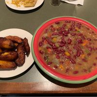 Stew peas and plantains  at Red Stripes Caribbean Cuisine and Lounge in Bluffton