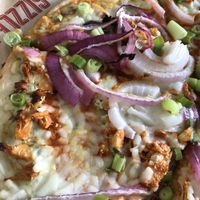 Sizzle vegan buffalo pizza on a gluten free crust! at Sizzle Pie - W Burnside in Portland