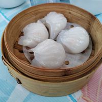 Shrimp dumplings at Bodhi Kosher Vegetarian Restaurant in New York City