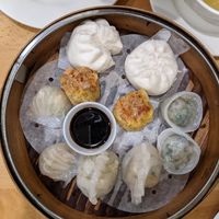 Assorted dim sum appetizer at Bodhi Kosher Vegetarian Restaurant in New York City