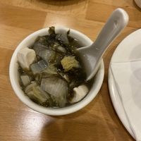 Tofu soup  at Bodhi Kosher Vegetarian Restaurant in New York City