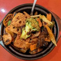 sichuan pepper pot at Bodhi Kosher Vegetarian Restaurant in New York City