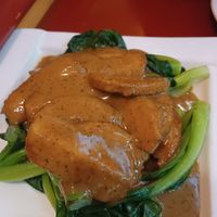 Pollo a la pimienta at Bodhi Kosher Vegetarian Restaurant in New York City