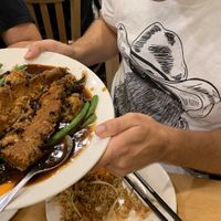 Lobster in black bean sauce  at Bodhi Kosher Vegetarian Restaurant in New York City