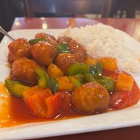 Sweet & Sour Veg Chicken at Bodhi Kosher Vegetarian Restaurant in New York City