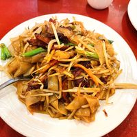 BBQ meat chow fun lunch special  at Bodhi Kosher Vegetarian Restaurant in New York City