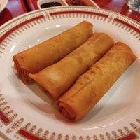 Spring rolls at Bodhi Kosher Vegetarian Restaurant in New York City
