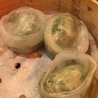 Watercress dumplings at Bodhi Kosher Vegetarian Restaurant in New York City