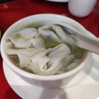 Wonton soup (3,95$) at Bodhi Kosher Vegetarian Restaurant in New York City