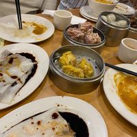 The vegan dim sum spread at Bodhi Kosher Vegetarian Restaurant in New York City