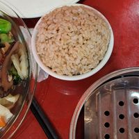 Brown rice at Bodhi Kosher Vegetarian Restaurant in New York City