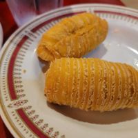 Durian filled pastries at Bodhi Kosher Vegetarian Restaurant in New York City