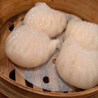 Vegan shrimp steamed dumplings at Bodhi Kosher Vegetarian Restaurant in New York City