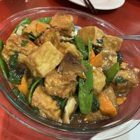 Tofu and basil  at Bodhi Kosher Vegetarian Restaurant in New York City