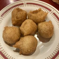 Fried shrimp dumpling  at Bodhi Kosher Vegetarian Restaurant in New York City