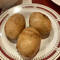 Fried sticky rice dumpling   at Bodhi Kosher Vegetarian Restaurant in New York City