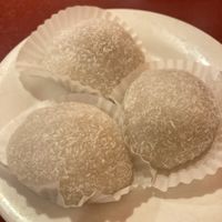 Sweet sticky rice with coconut   at Bodhi Kosher Vegetarian Restaurant in New York City