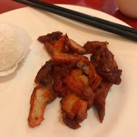 BBQ meat at Bodhi Kosher Vegetarian Restaurant in New York City