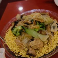 Buddha's Feast Chow Mein at Bodhi Kosher Vegetarian Restaurant in New York City