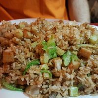 Chic'n fried rice at Bodhi Kosher Vegetarian Restaurant in New York City