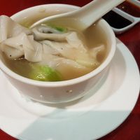 Wonton soup at Bodhi Kosher Vegetarian Restaurant in New York City