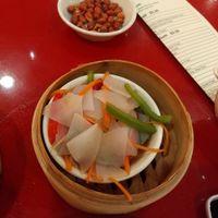 Vegetables stripea at Bodhi Kosher Vegetarian Restaurant in New York City