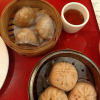 Taro steamed dumpling and vegetable wholewheat at Bodhi Kosher Vegetarian Restaurant in New York City
