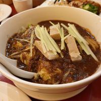 Bean paste noodleS a must have at Bodhi Kosher Vegetarian Restaurant in New York City