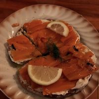 Salmon sandwich at Alaska Bar in Berlin