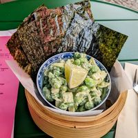 Green pea and edamame salad at Alaska Bar in Berlin