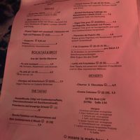 Menu   at Alaska Bar in Berlin