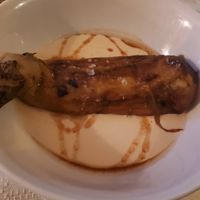 Aubergines with tahini at Alaska Bar in Berlin