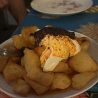 Patatas bravas. This was amazing   at Alaska Bar in Berlin