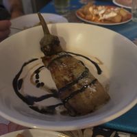 Aubergine with tahini sauce   at Alaska Bar in Berlin