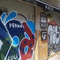 Exterior of location, street view (outside business hours) at Alaska Bar in Berlin