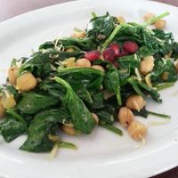 Sauteed Spinach with Chickpeas at Nush in Tempe