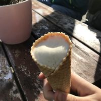 cinnamon ice cream. at Veis in Rostock