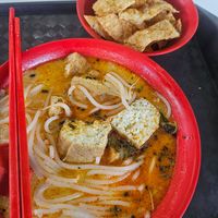 Laksa no mock ~ 7/12/23 at 3 Treasures 三寶齋 - AMK in Northeast Singapore