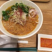 white sesame ramen for around 880 yen  at T's Tan Tan in Sendai