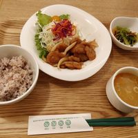 Ginger soy meat set at T's Tan Tan in Sendai