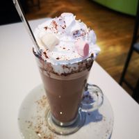 Hot Chocolate at Loving Hut - North Laine in Brighton