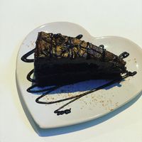 Chocolate brownie cake  at Loving Hut - North Laine in Brighton