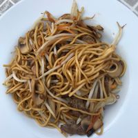 mushroom and soya chow mein  at Loving Hut - North Laine in Brighton